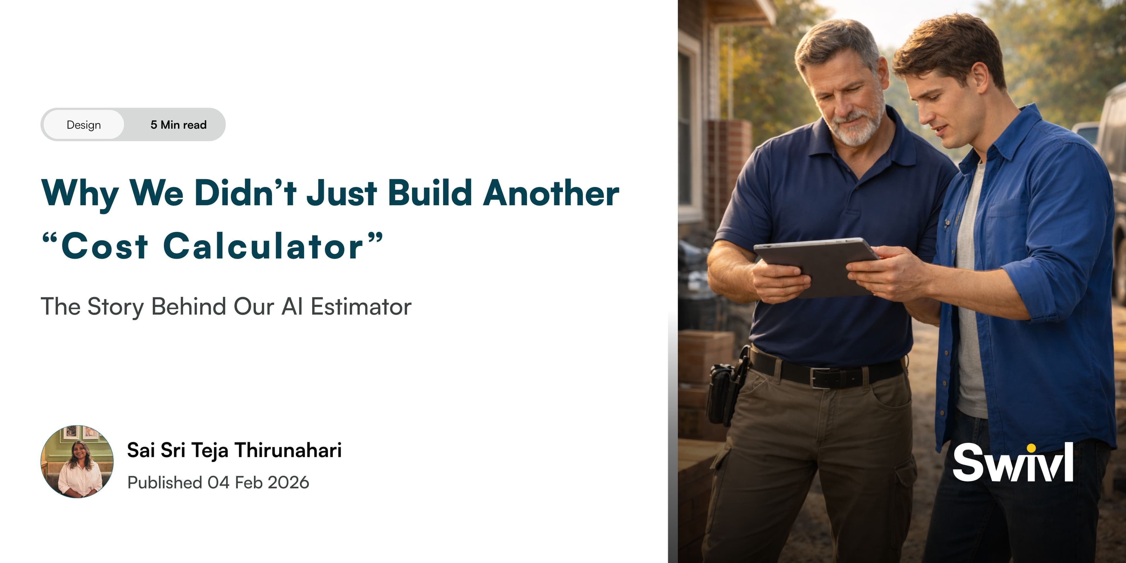 Why We Didn’t Just Build Another “Cost Calculator”: The Story Behind Our AI Estimator