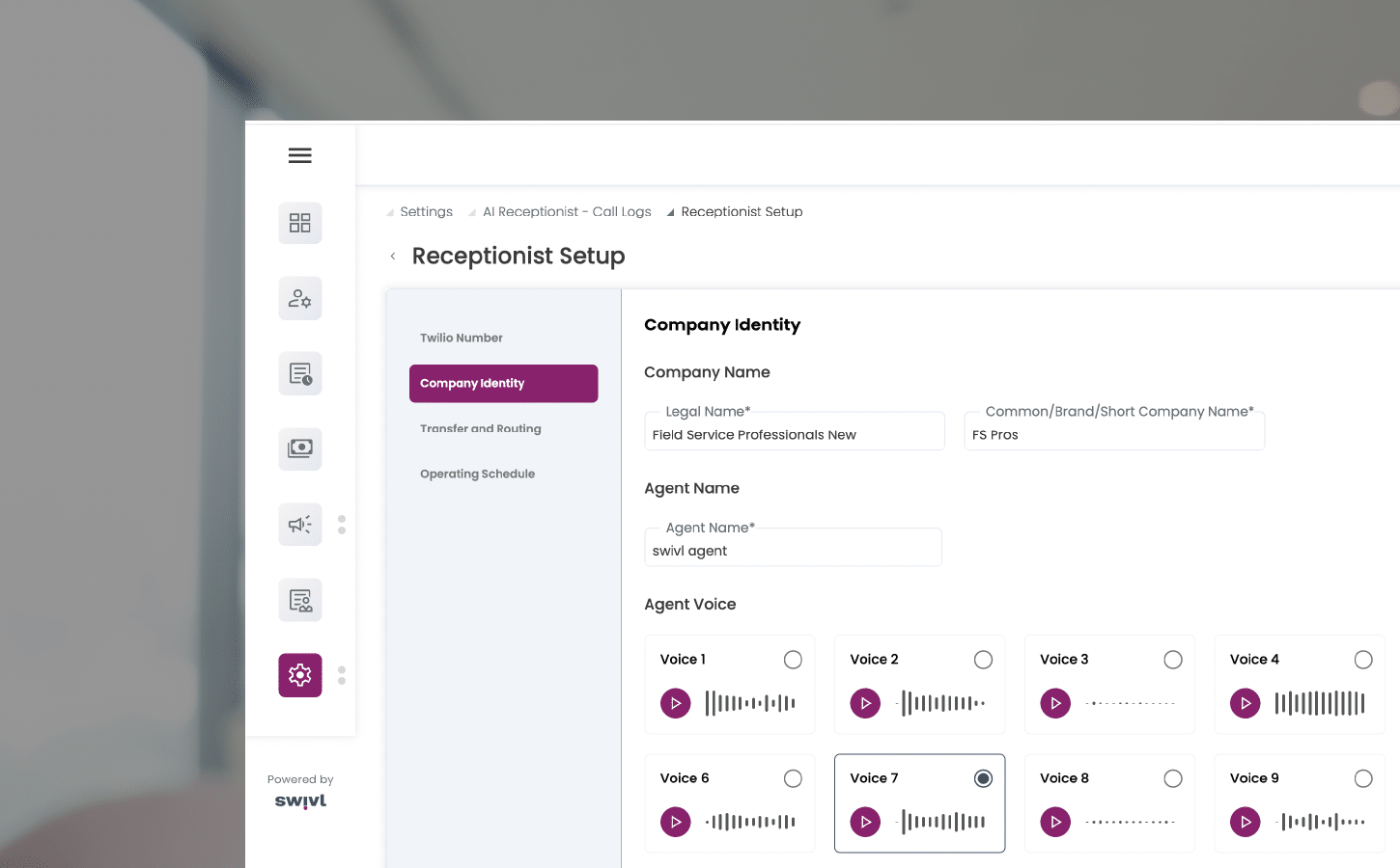 AI Receptionist